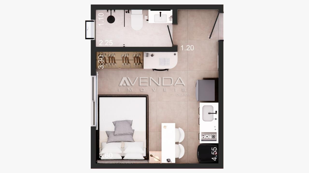 Kitnet-Studio, 18 m² - Foto 8