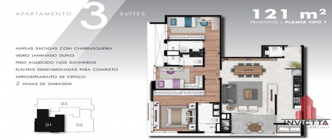 foto 11 do imóvel: apartamento a venda em Curitiba referência: AA 1186