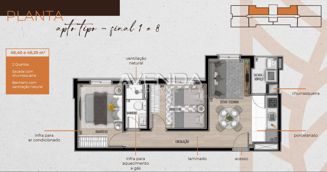 Apartamento, 2 quartos, 66 m² - Foto 35