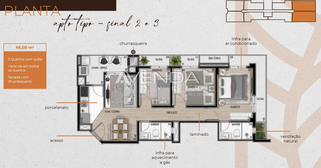 Apartamento, 2 quartos, 66 m² - Foto 36