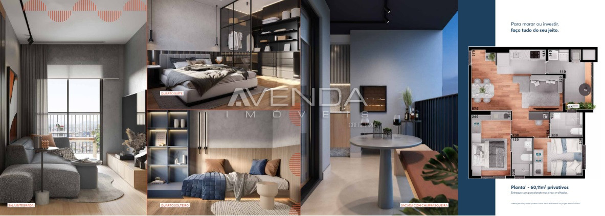 Apartamento, 2 quartos, 26 m² - Foto 2