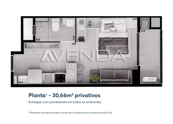 Apartamento, 2 quartos, 26 m² - Foto 5