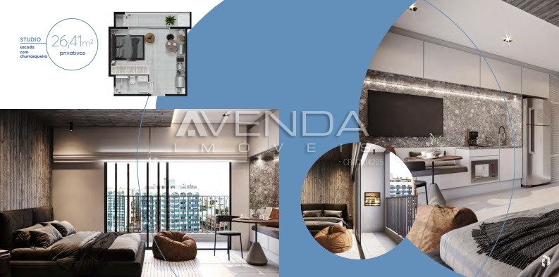 Apartamento, 1 quarto, 22 m² - Foto 2