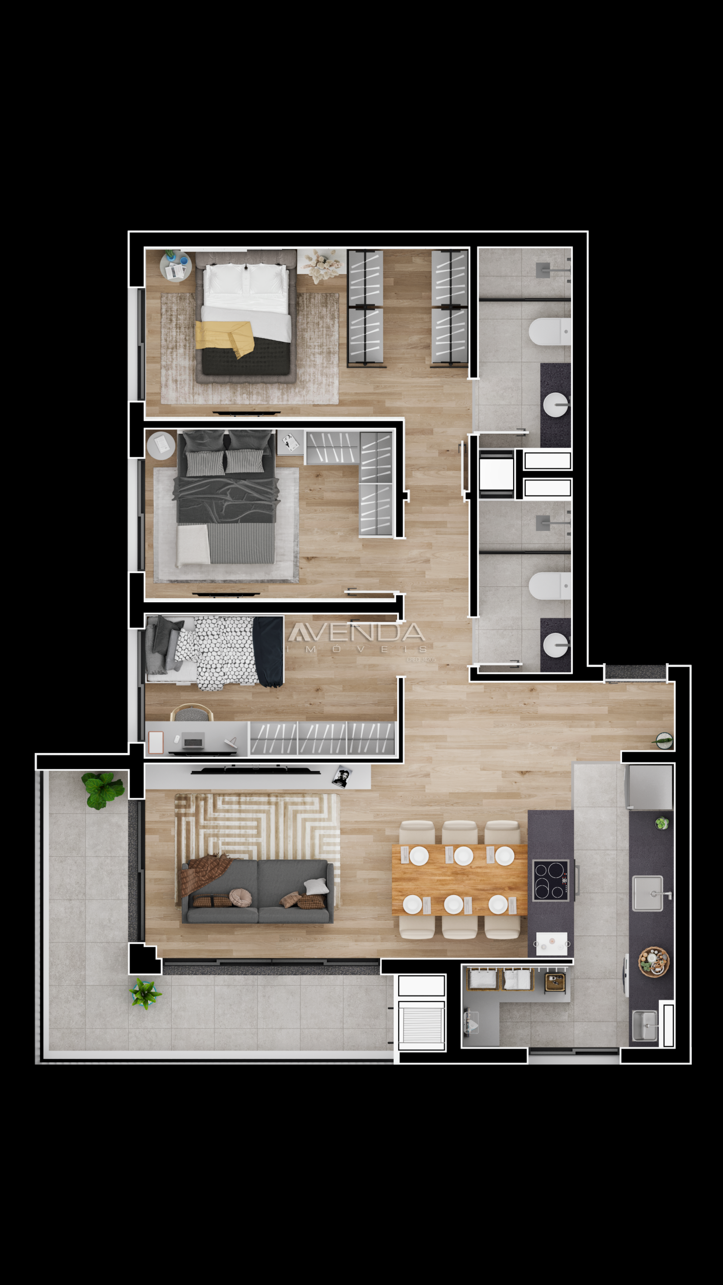 Apartamento, 2 quartos, 62 m² - Foto 4