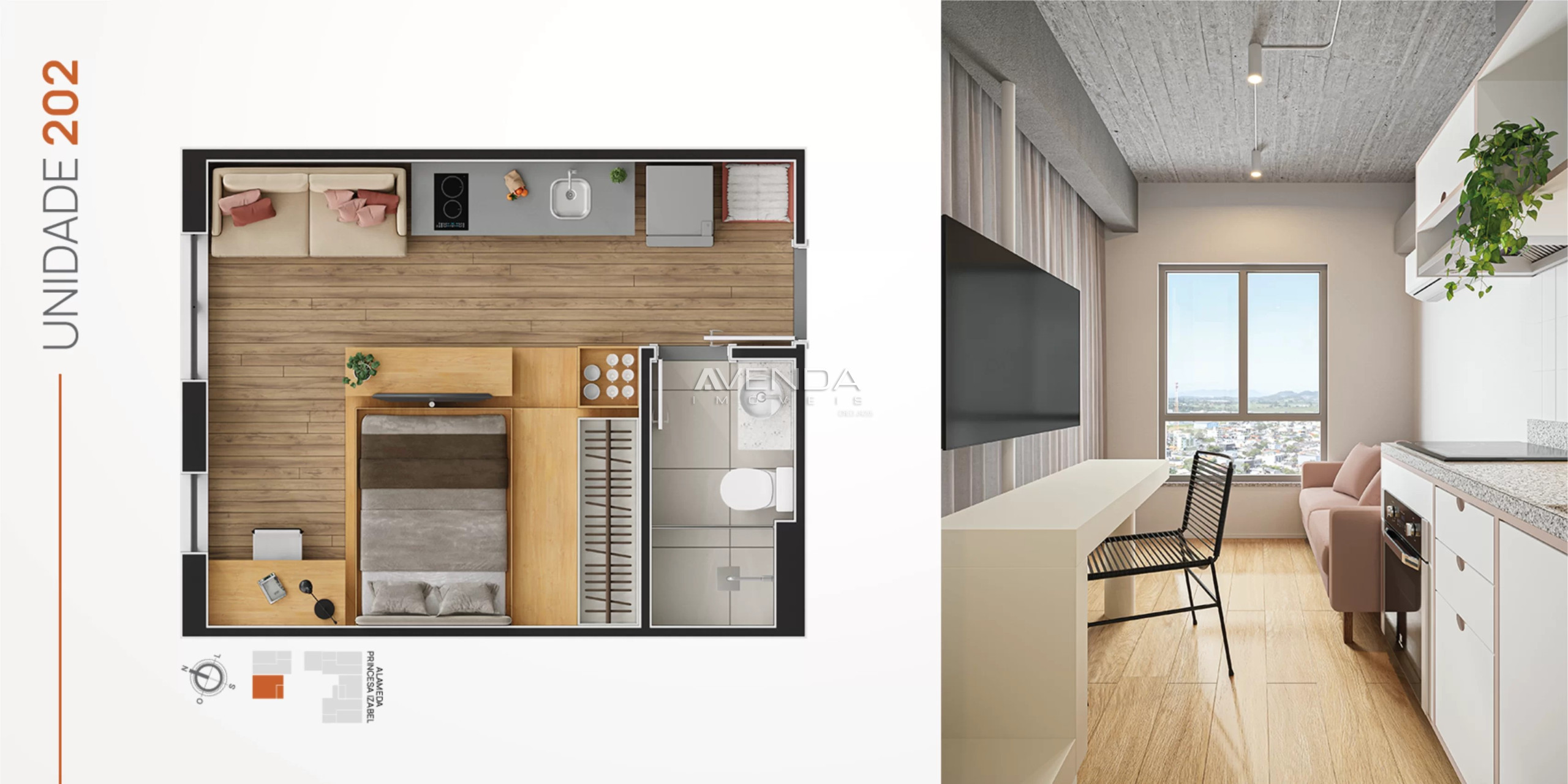 Apartamento, 1 quarto - Foto 5