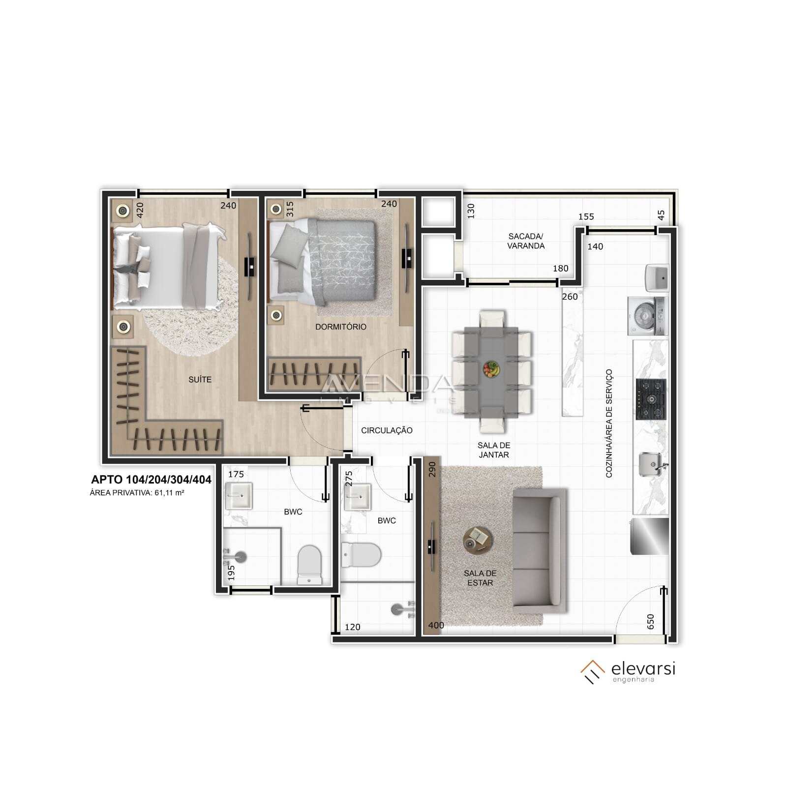 Apartamento, 2 quartos, 59 m² - Foto 11