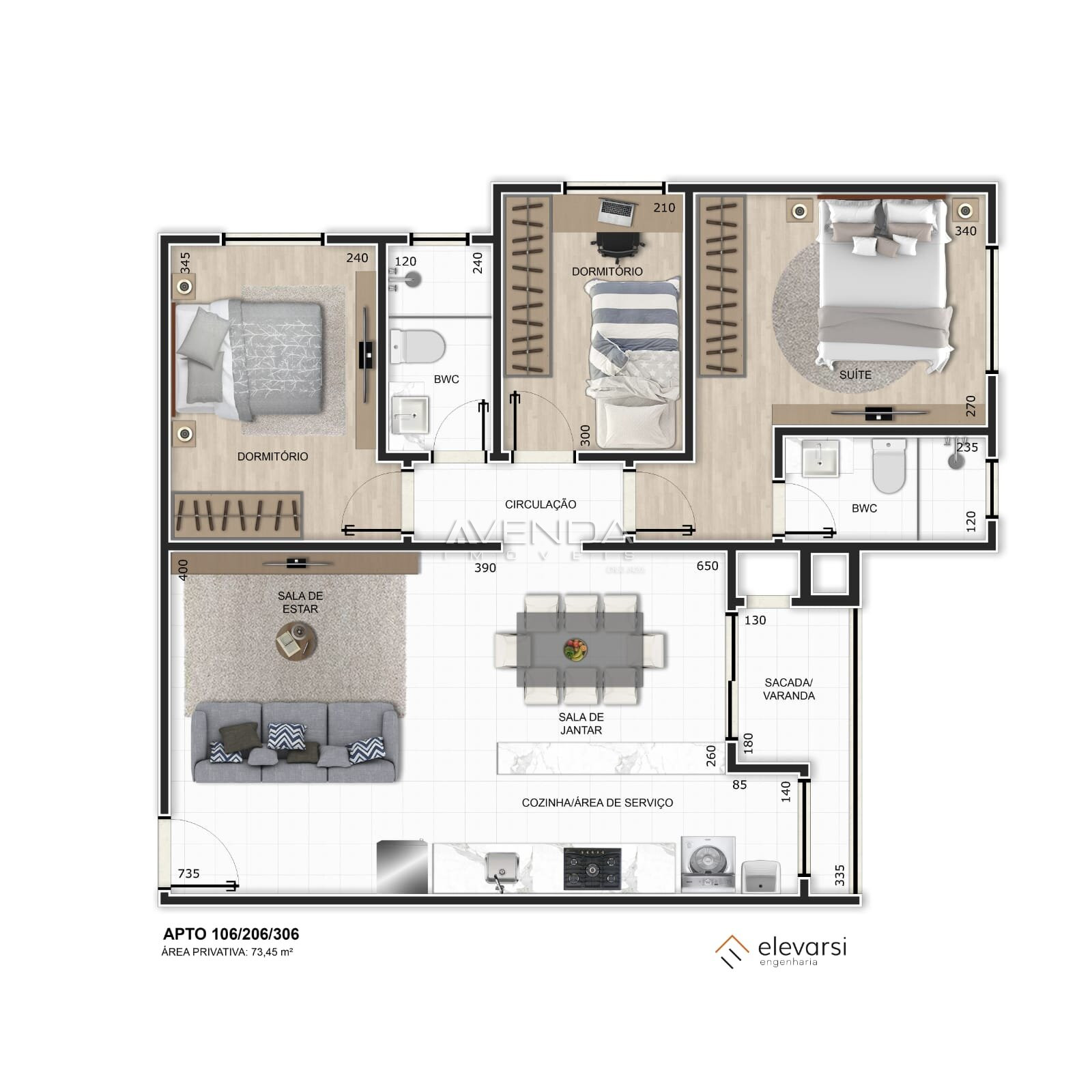 Apartamento, 2 quartos, 59 m² - Foto 13