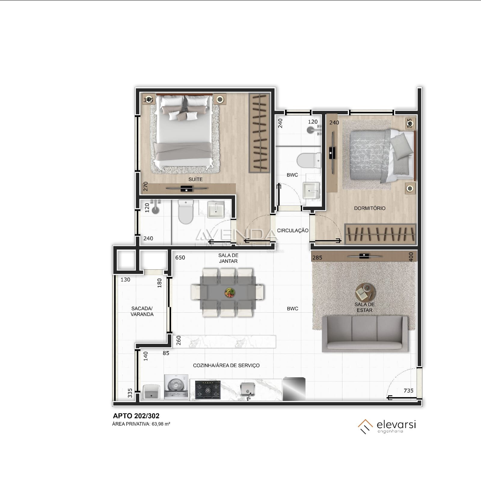 Apartamento, 2 quartos, 59 m² - Foto 14