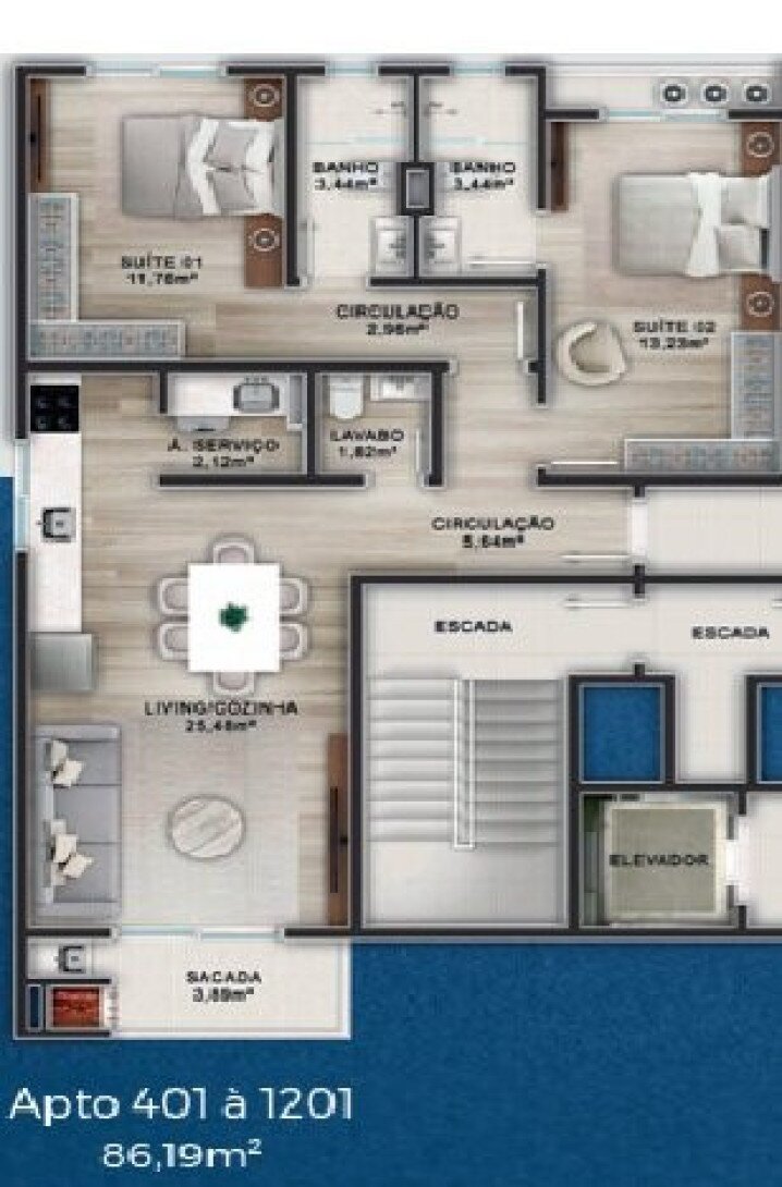 Foto 3 - APARTAMENTO em PIÇARRAS - SC, no bairro Centro - Referência 0403