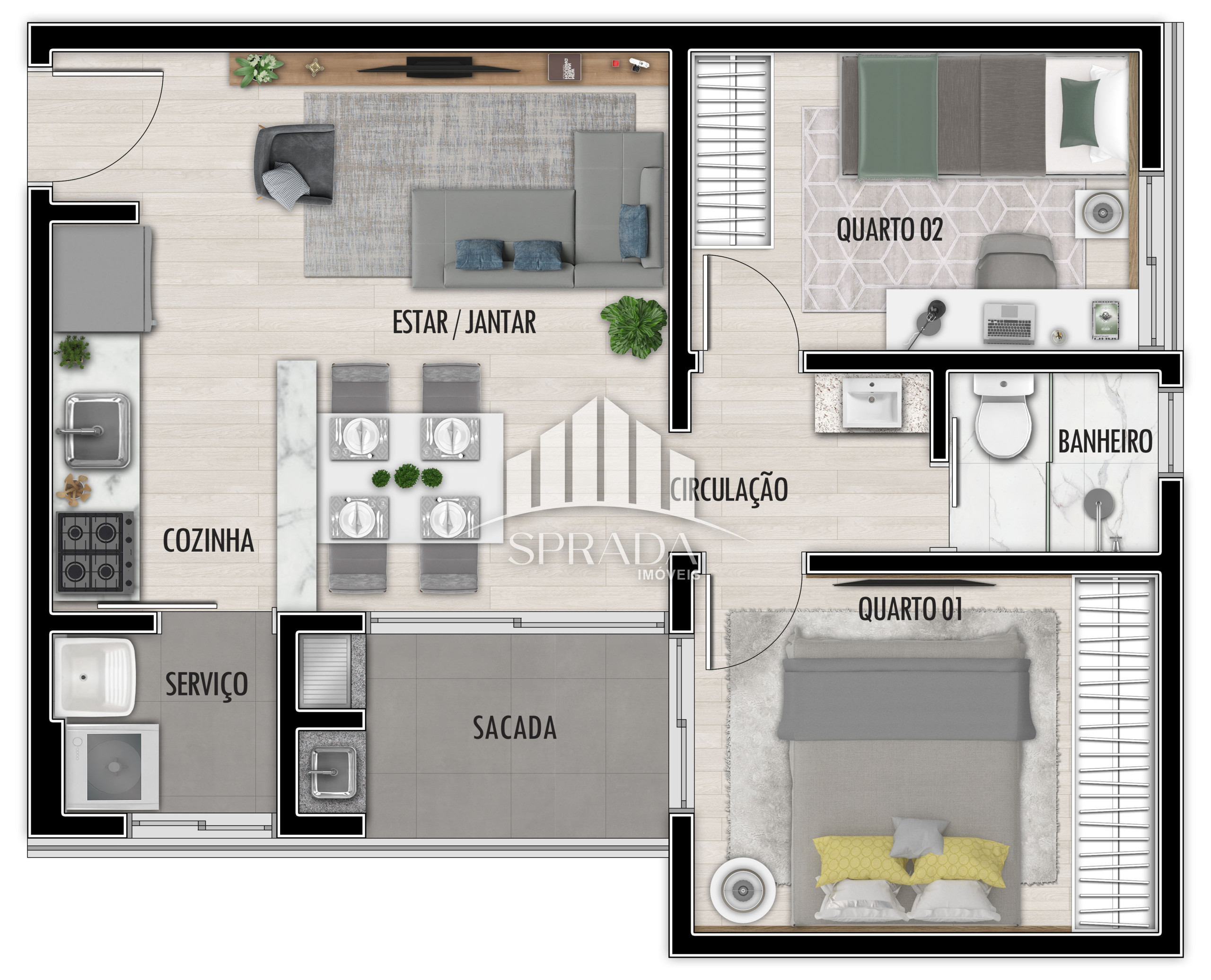 Apartamento, 2 quartos, 55 m² - Foto 20