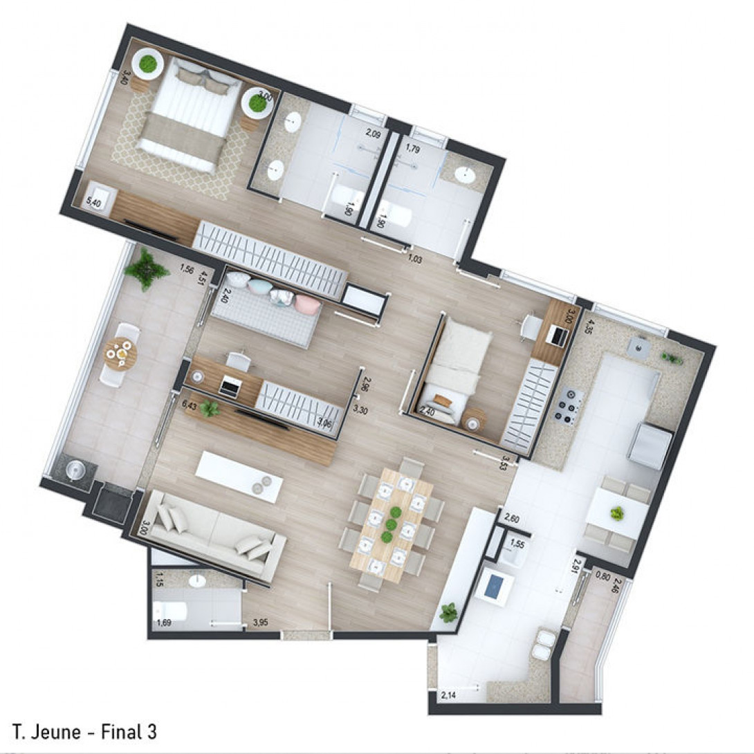 Foto 2 - APARTAMENTO em CURITIBA - PR, no bairro Juvevê - Referência 0240