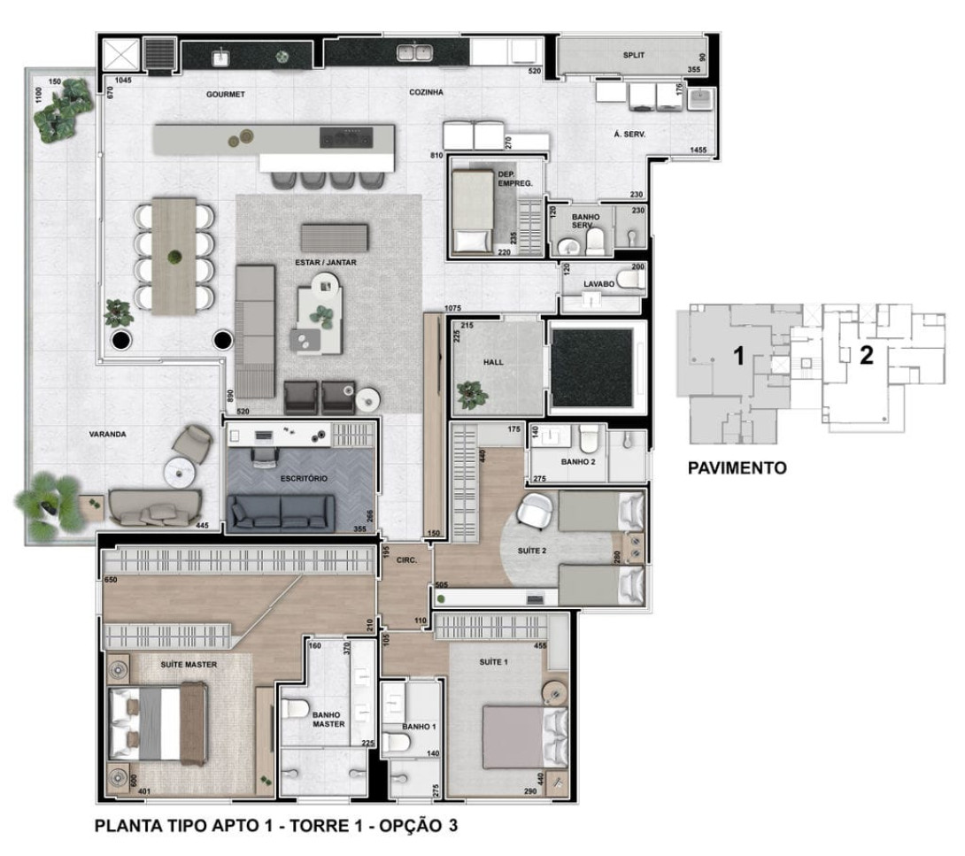 Foto 4 - APARTAMENTO em CURITIBA - PR, no bairro Centro Cívico - Referência 0251