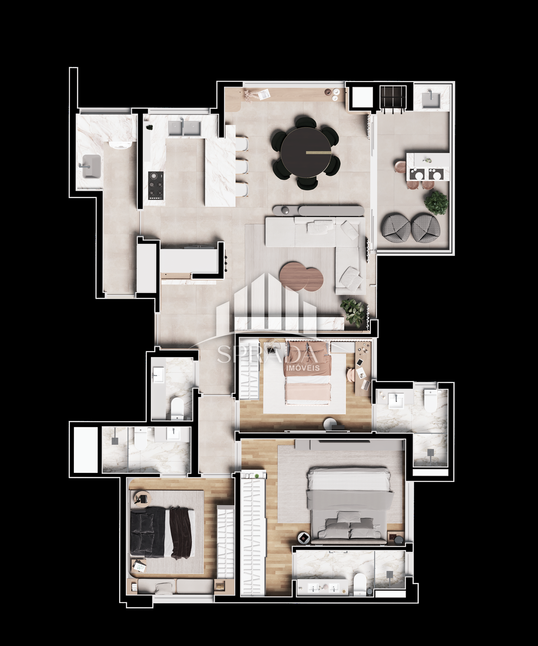 Apartamento à venda com 3 quartos, 145m² - Foto 26