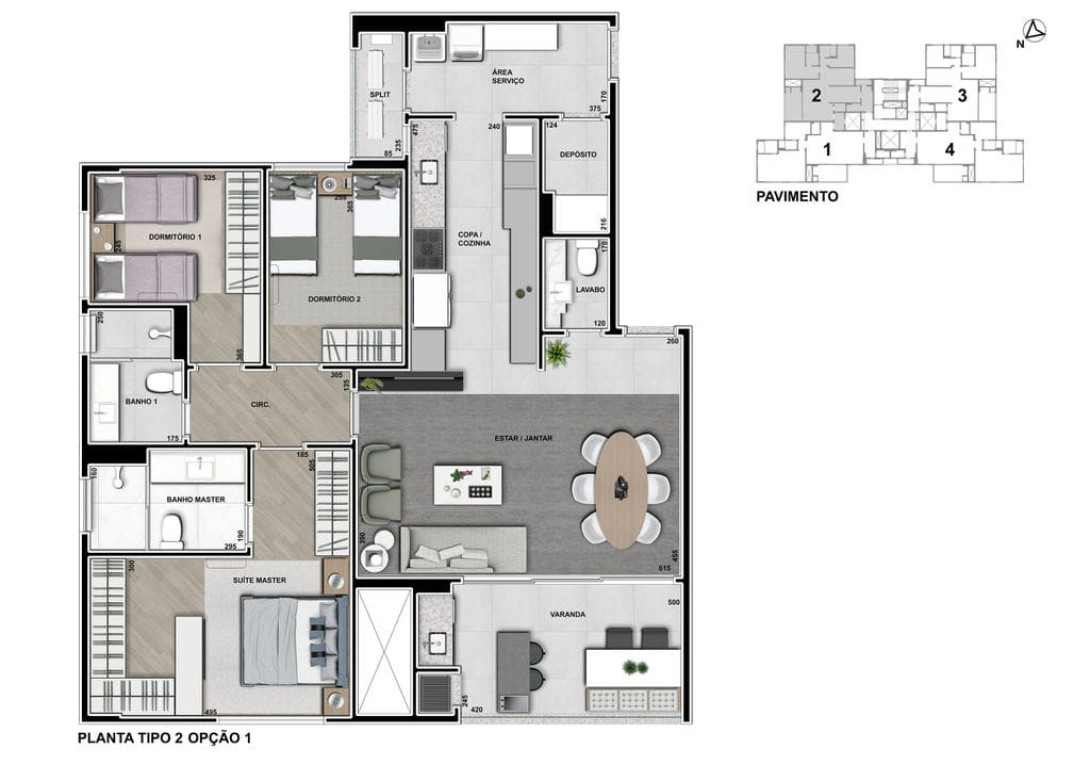 Foto 4 - APARTAMENTO em CURITIBA - PR, no bairro Cabral - Referência 0262