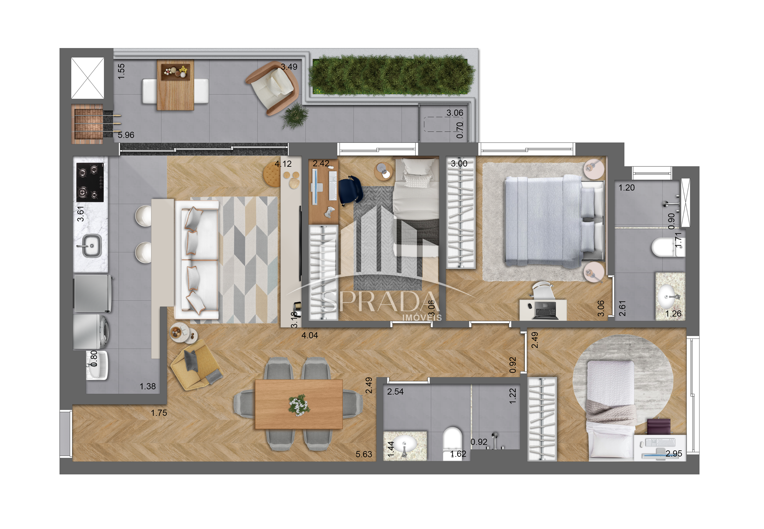 Apartamento à venda com 3 quartos, 140m² - Foto 23