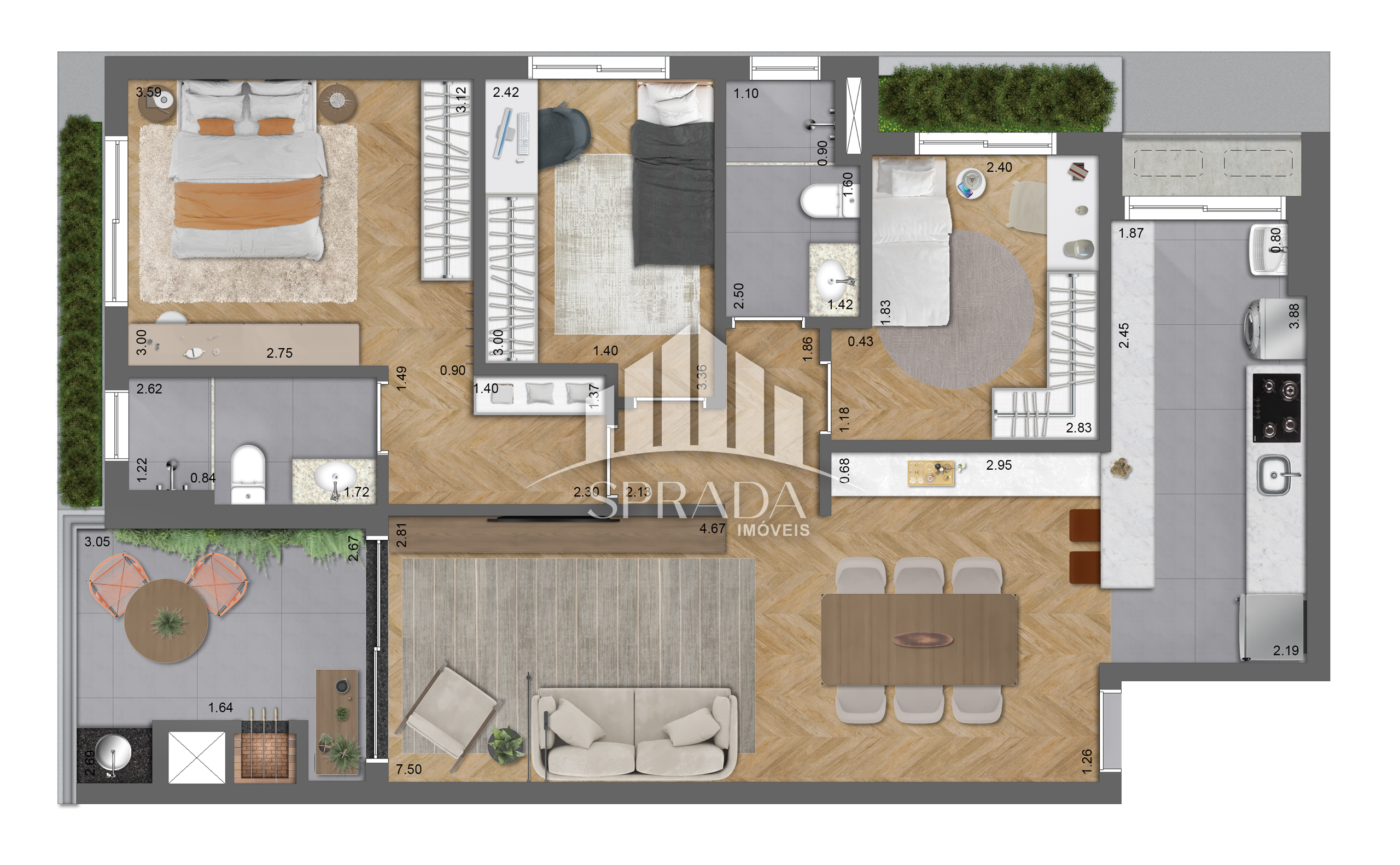 Apartamento à venda com 3 quartos, 140m² - Foto 28