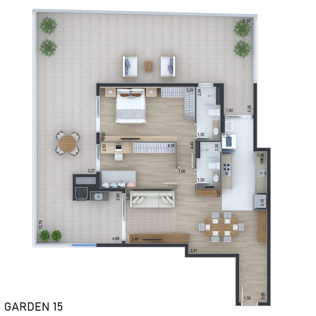 Foto 4 - APARTAMENTO em CURITIBA - PR, no bairro Ahú - Referência 0269