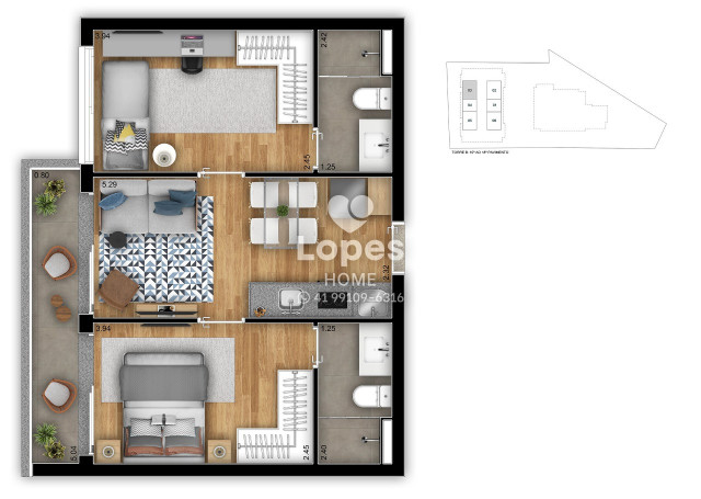 APARTAMENTO no Bairro: Cristo Rei - Lopes Home - Curitiba - foto 41