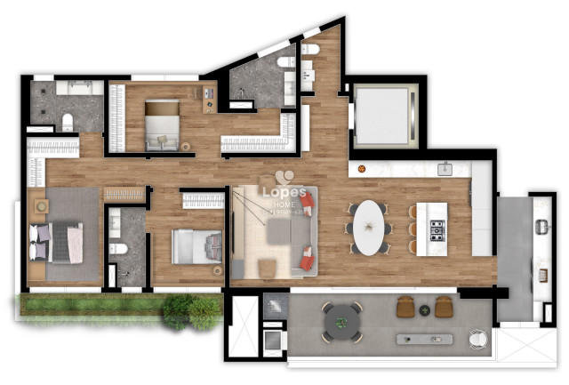 APARTAMENTO no Bairro: Champagnat - Lopes Home - Curitiba - foto 53