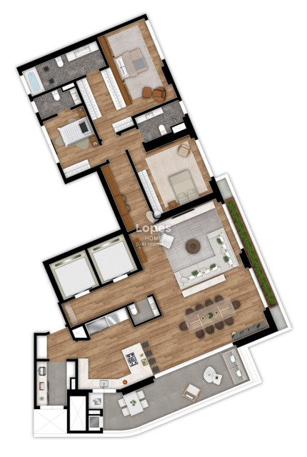 APARTAMENTO no Bairro: Champagnat - Lopes Home - Curitiba - foto 54