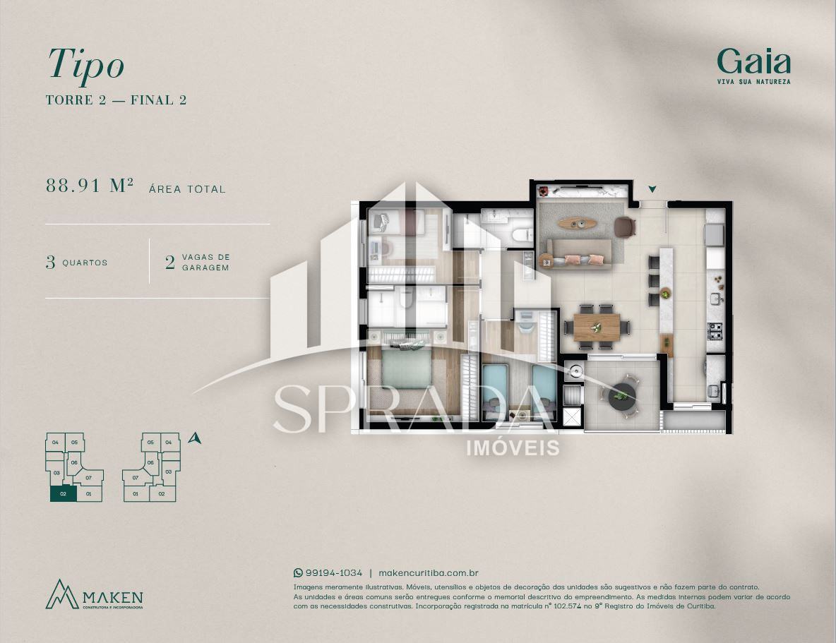 Apartamento, 3 quartos, 91 m² - Foto 43