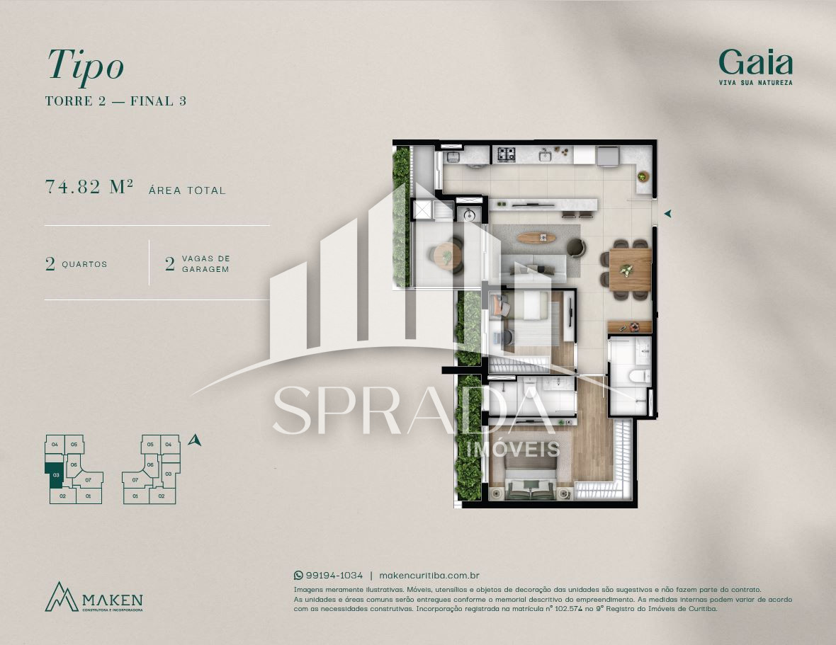 Apartamento, 3 quartos, 91 m² - Foto 44