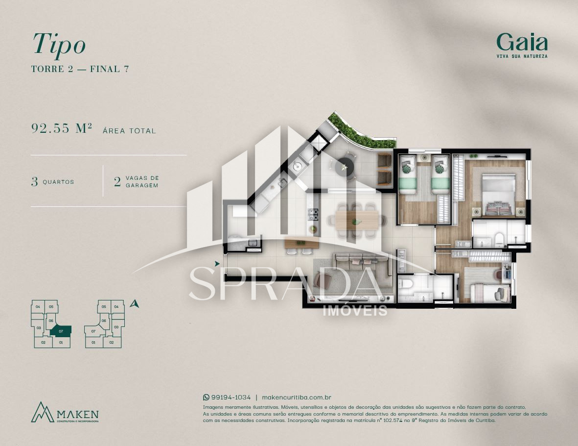Apartamento, 3 quartos, 91 m² - Foto 48