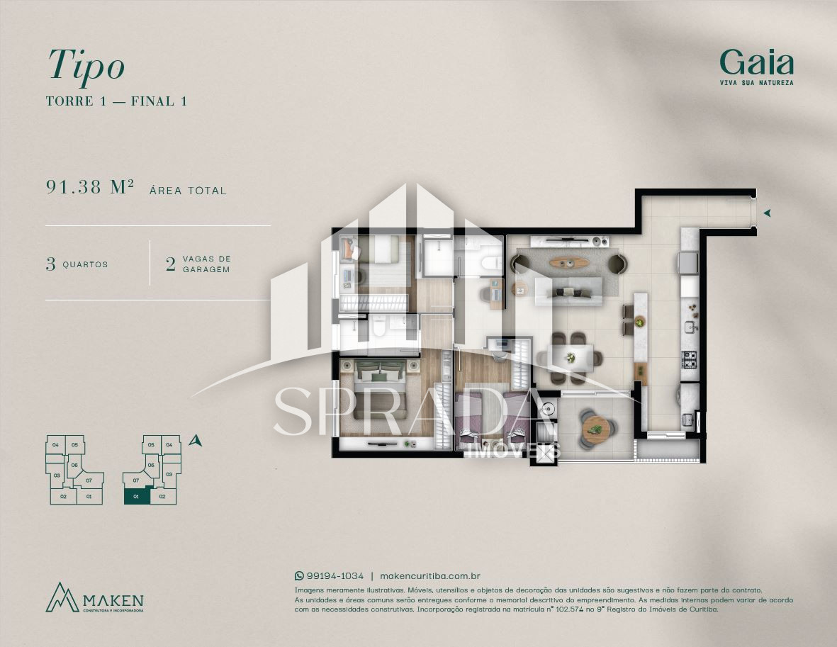 Apartamento, 3 quartos, 91 m² - Foto 58