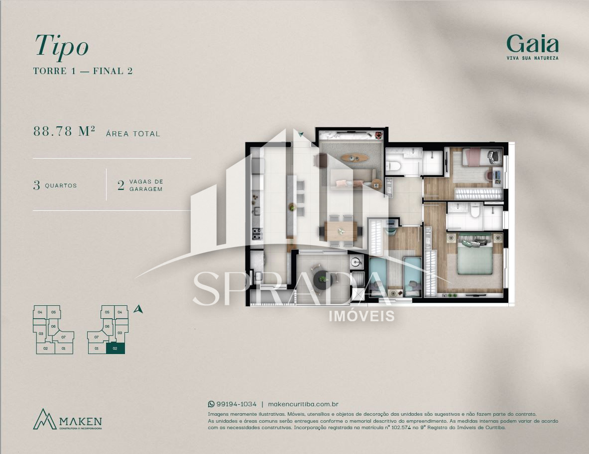 Apartamento, 3 quartos, 91 m² - Foto 59