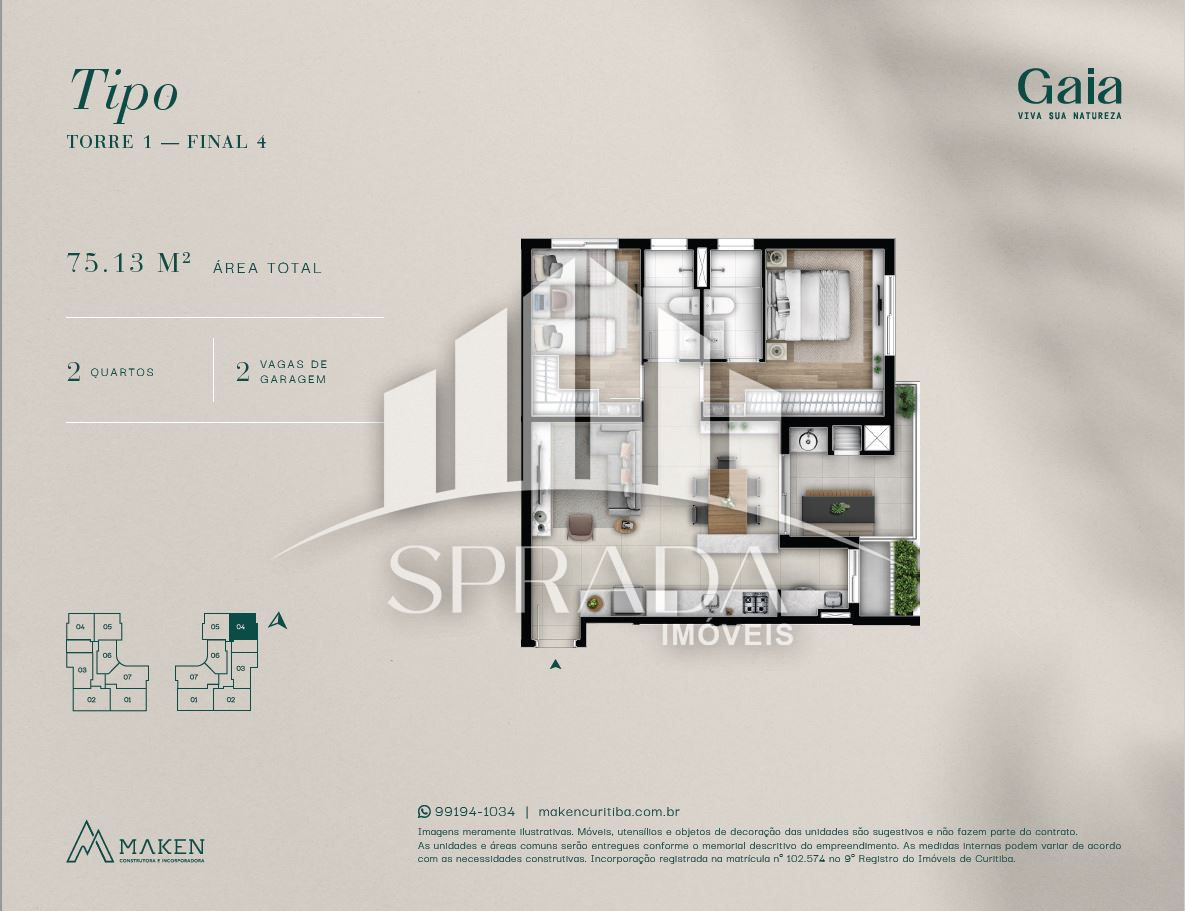Apartamento, 3 quartos, 91 m² - Foto 61