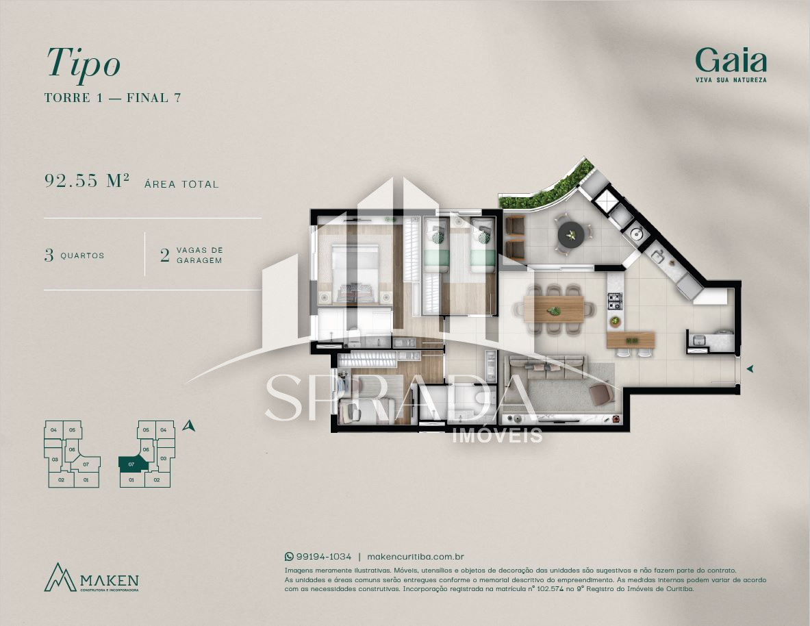 Apartamento, 3 quartos, 91 m² - Foto 64
