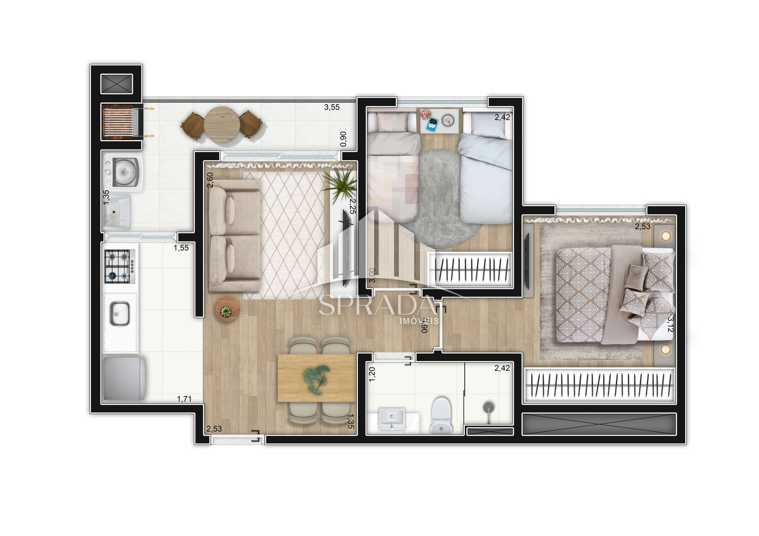 Apartamento, 2 quartos, 51 m² - Foto 16