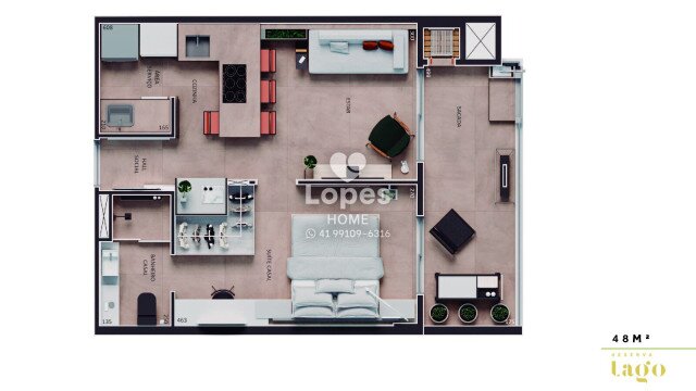 APARTAMENTO no Bairro: Mossunguê - Lopes Home - Curitiba - foto 16