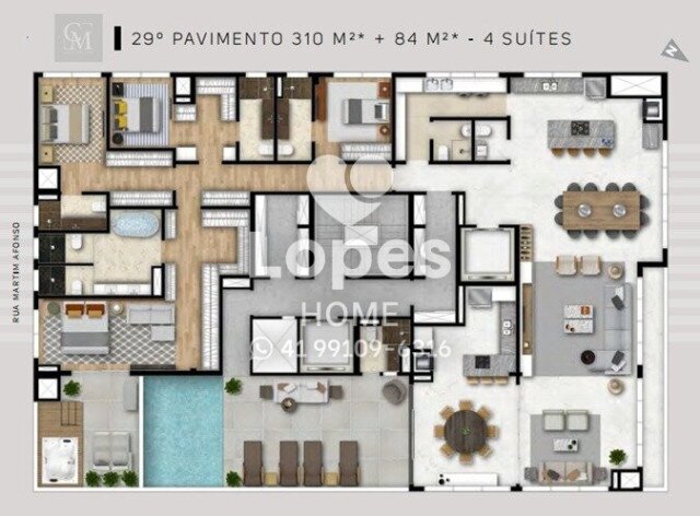 APARTAMENTO no Bairro: Champagnat - Lopes Home - Curitiba - foto 40